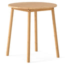 27.5 Inch Round Bamboo Dining Table for 2-4 Person-Natural