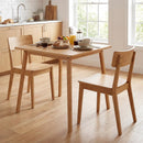 27.5 Inch Square Bamboo Dining Table for 2-4 People-Natural by LJGDeals