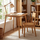 27.5 Inch Square Bamboo Dining Table for 2-4 People-Natural by LJGDeals