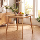27.5 Inch Square Bamboo Dining Table for 2-4 People-Natural by LJGDeals