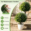 Artificial Cypress Topiary Trees 27.5" with Ground Spikes Set of 2 by DirectDeals