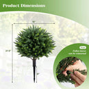 Artificial Cypress Topiary Trees 27.5" with Ground Spikes Set of 2 by LJGDeals