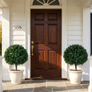 Artificial Boxwood Topiary Trees 27" Set of 2 with Ground Spikes