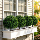 Artificial Boxwood Topiary Trees 27" Set of 2 with Ground Spikes