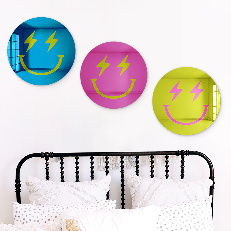 Bundle | Happy Faces With Lightning Bolt Eyes 3-Piece Multicolor Set