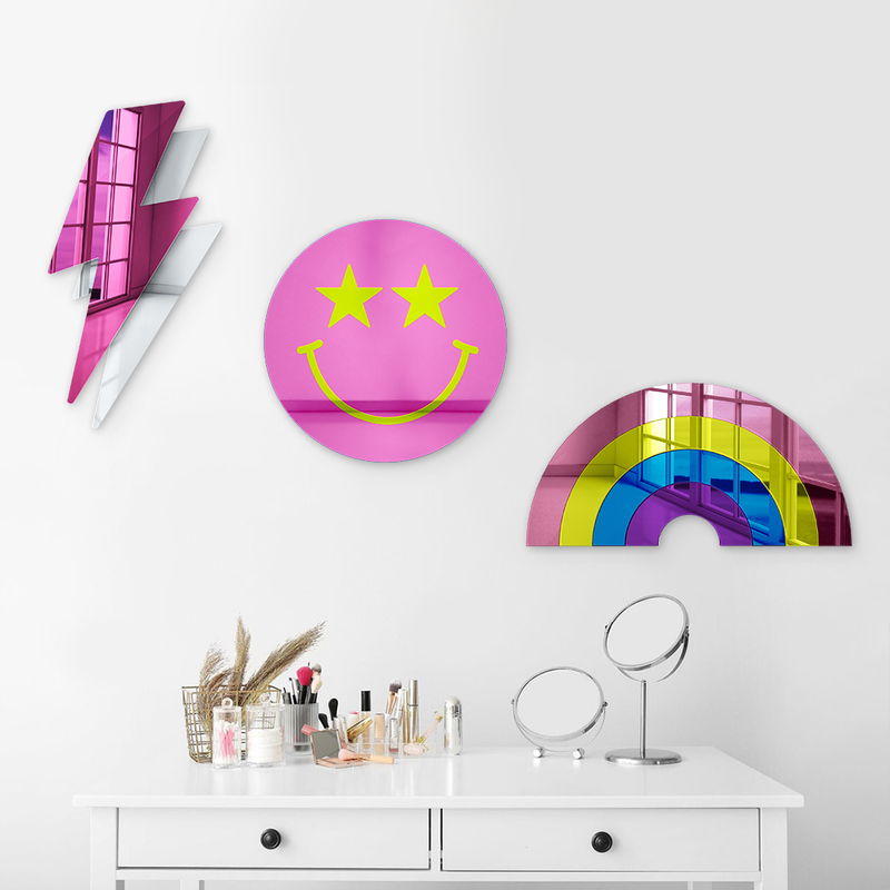 Bundle | Retro Cool 3-Piece Set | Rainbow, Smiley Face, Lightning Bolt