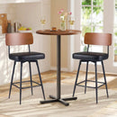 27 Inch Padded Counter Barstools Set of 2 with Metal Legs by LJGDeals