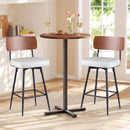 27 Inch Padded Counter Barstools Set of 2 with Metal Legs by LJGDeals