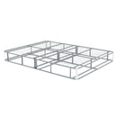 Foldable 9" Twin Size Metal Mattress Box Spring Foundation Bedroom Furniture Bed Base - Gray