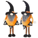 Standing Gnome With Gnome & Holding Banner, For Halloween Decor by Unique Piece Furniture
