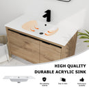 36 Inch Wall Mounted Bathroom Vanity With Gel Sink