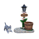 Lying Cat Solar Planter Garden Decor by HouseOfZazla