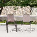 Brown 2-Piece Folding Chair, No Assembly Required by HouseOfZazla