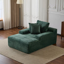 Oversized Chaise Lounge Chair Cozy Cloud Couch With 3 Throw Pillows And Wide Armrest by HouseOfZazla
