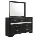 Annie - 7 Drawer Dresser With Mirror - Black by HouseOfZazla