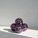 Yescom Purple Mirror Ball for Mardi Gras Awards Ceremonies