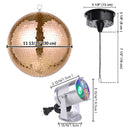 Yescom Shiny Disco Ball with Motor, RGB Light Event Party Decor by yescomusa