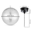 Yescom Shiny Disco Ball with Motor, RGB Light Event Party Decor by yescomusa