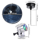 Yescom Shiny Disco Ball with Motor, RGB Light Event Party Decor by yescomusa