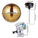 Yescom Shiny Disco Ball with Motor, RGB Light Event Party Decor by yescomusa