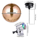 Yescom Shiny Disco Ball with Motor, RGB Light Event Party Decor by yescomusa