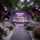 Yescom Purple Mirror Ball for Mardi Gras Awards Ceremonies by yescomusa