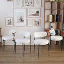 Mid-Century Modern Dining Chair With Curved Backrest by Unique Piece Furniture