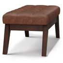 Draper - Upholstered Mid Century Tufted Ottoman Bench by Unique Piece Furniture