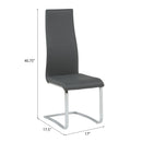 High Back Side Chairs Dining Chairs With Padded Upholstery (Set of 4) by HouseOfZazla