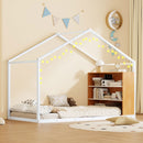 Bed House Frame With Shelves And Lights by Unique Piece Furniture