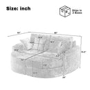 Boneless Design Upholstered Sofa Bed With Cup Holders by Unique Piece Furniture