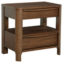 Verona - 2 Drawer Bedside Table With Hidden Storage - Walnut by HouseOfZazla