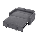 Pull-Out 2 Seat Modern Sleeper Sofa With 2 Throw Pillows And USB Ports by HouseOfZazla