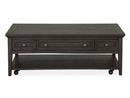 Westley Falls - Rectangular Cocktail Table With Casters - Graphite