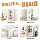 Kitchen Pantry Cabinet With Adjustable Shelves, Heavy Duty Storage - White