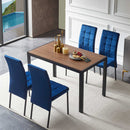 5 Piece Dining Set Including High Back Nordic Dining Chair & Creative Design Dining Table by HouseOfZazla