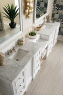 James Martin De Soto 118" Double Bathroom Vanity, Bright White