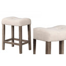 Transitional Style Counter Height Dining Stool With Footrest (Set of 2) by HouseOfZazla