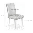 Upholstered Dining Chair With High Back Design (Set of 2) by HouseOfZazla