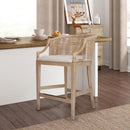 Casual Handcrafted Rattan Counter Stool