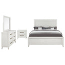 Marielle 4-piece Cal King Bedroom Set Distressed White