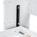 Murphy Bed With Desk, LED Light And USB Charging Station