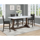 Tremont - Counter Height Dining Table - White by HouseOfZazla