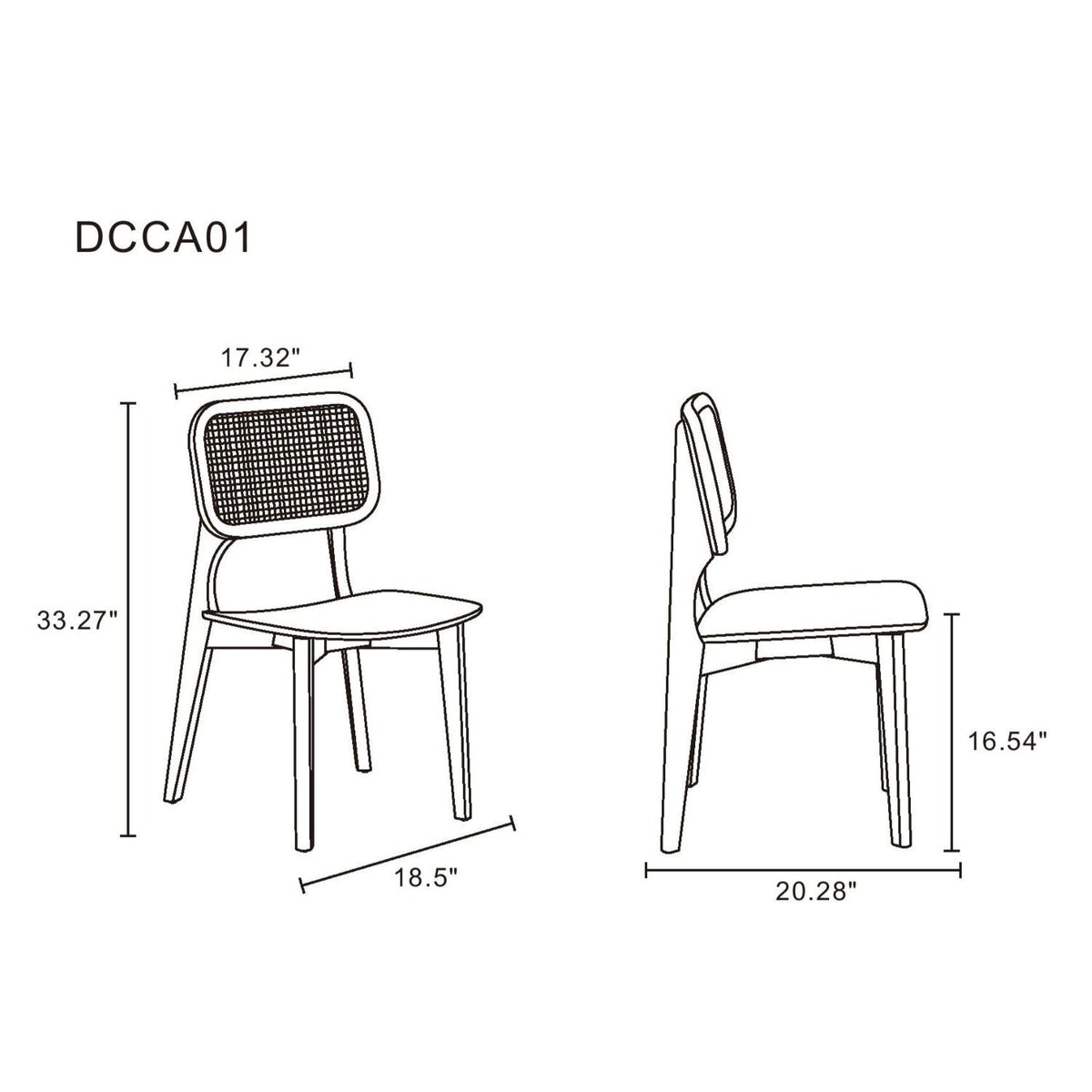 Versailles - Dining Chair With Cane Backrest (Set of 2), photo 5 of 18