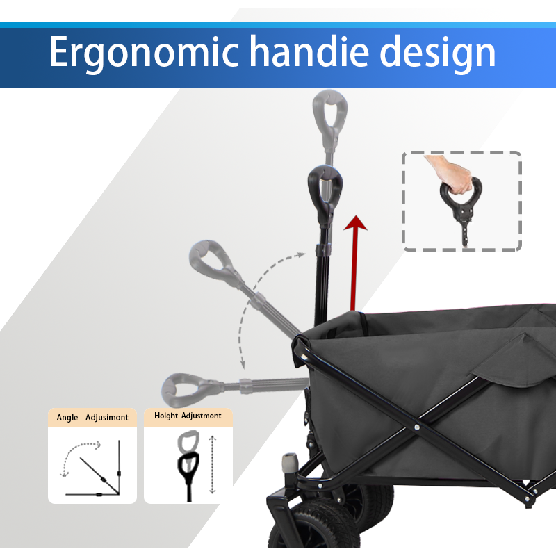 Utility Park Garden Cart Tool Customized Color Folding Camping Trolley Outdoor Picnic Beach Wagon
