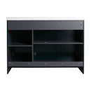 Contemporary Freestanding Bathroom Vanity With Resin Sink & Soft-Close Cabinet Doors by Unique Piece Furniture