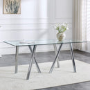 Dining Table With Transparent Surface by Unique Piece Furniture