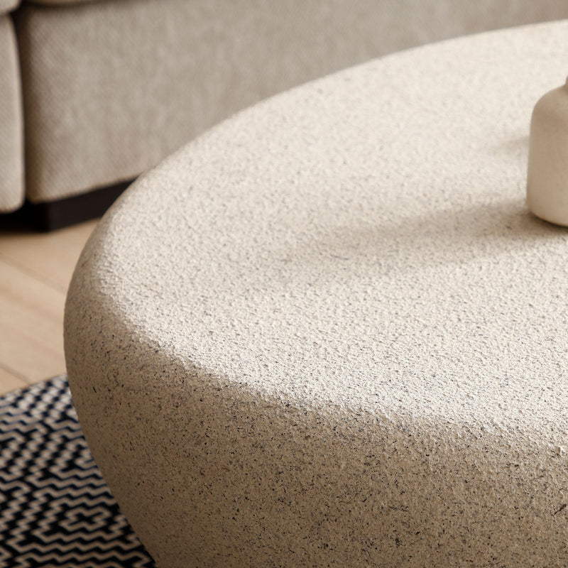 43.31'' Fiberglass Elliptical Coffee Table for Living Room, photo 10 of 10