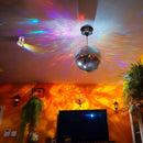 Yescom Shiny Disco Ball with Motor, RGB Light Home Party(12", 16" Opts)