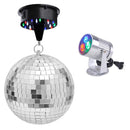 Yescom Shiny Disco Ball with Motor, RGB Light Home Party(12", 16" Opts)